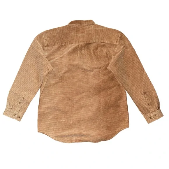 The Territory Ahead Corduroy Shirt Jacket In Brown - Picture 2 of 3